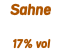 Sahne 17% vol